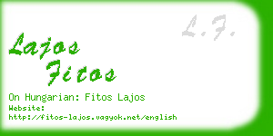 lajos fitos business card